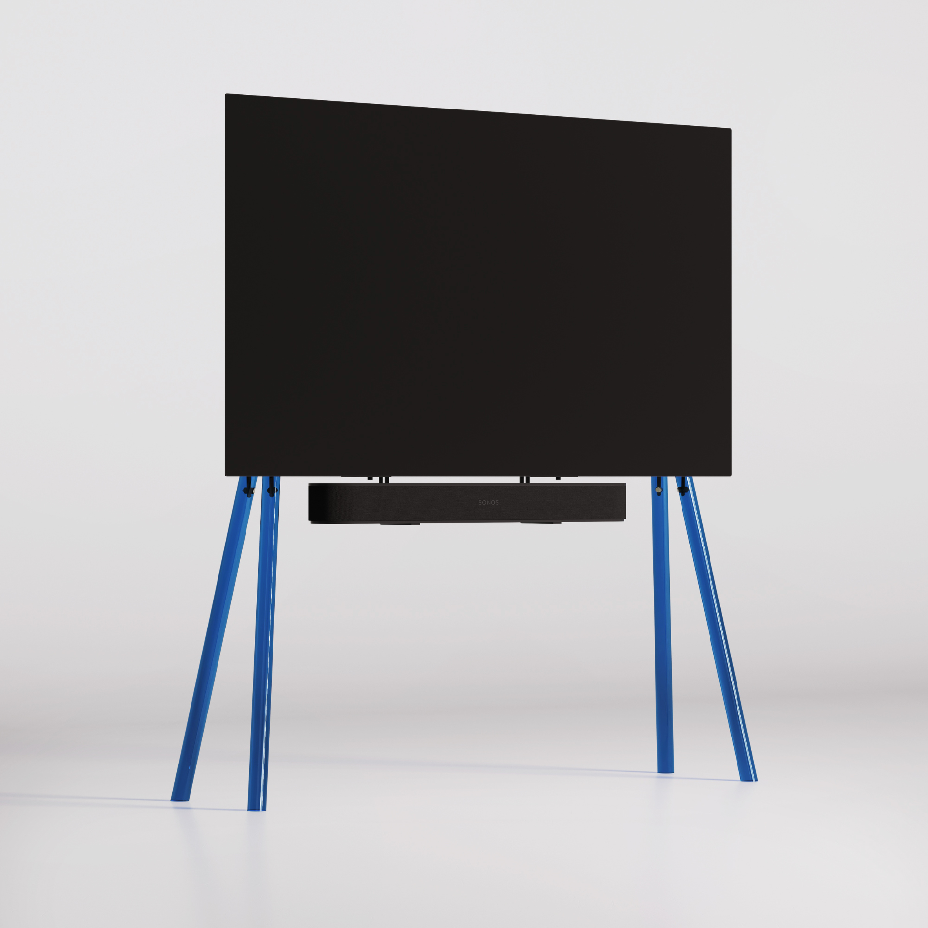 JALG TV-Stand Acrylic / Blue 42" - 55"